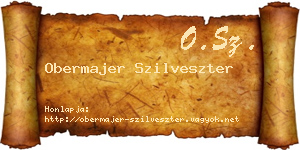 Obermajer Szilveszter névjegykártya